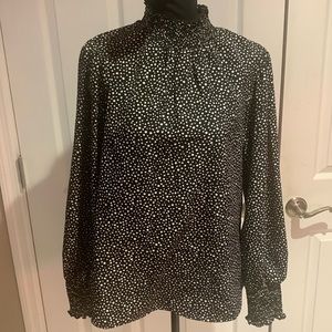 Sanctuary women’s large black and white high neck top. Very good used condition